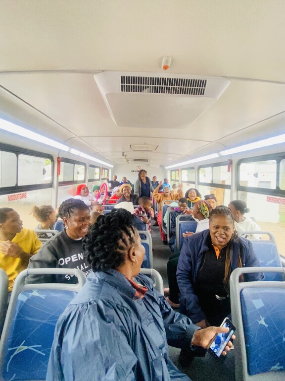 Inside the bus